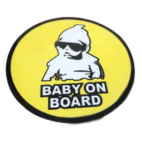 Наклейка на автомобиль Знак на авто Baby On Board 120 мм 1 шт