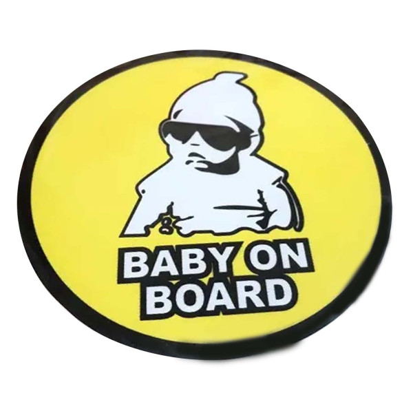 Наклейка на автомобиль Знак на авто Baby On Board 120 мм 1 шт