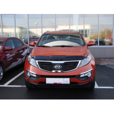 Дефлектор капота мухобойка для Kia Sportage 2010-