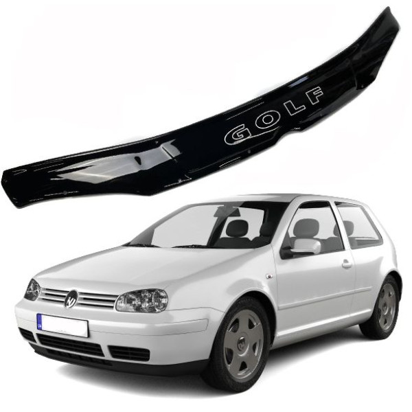 Дефлектор капота мухобойка Volkswagen Golf IV 1997-2002 Voron Glass