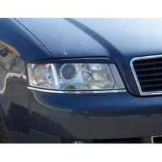 Вії фар Fly для Audi A6 (C5) 1997-2004 Чорні 2 шт