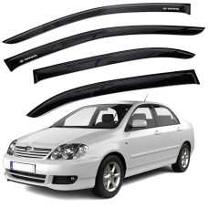 Дефлектори вікон вітровики для Toyota Corolla 2001-2007 Седан Скотч 3M Voron Glass