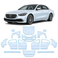 Антигравийная защитная бронепленка по лекалам для Mercedes-Benz S-Class W223 2020- полный кузов