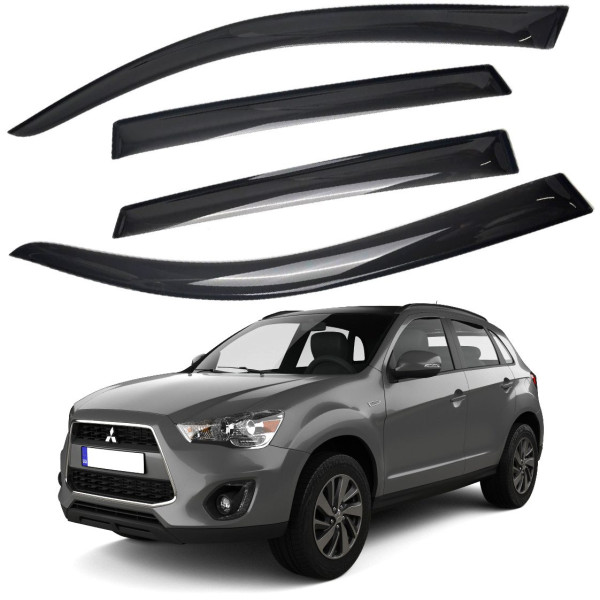 Дефлекторы окон ветровики для Mitsubishi ASX / Outlender Sport / RVR III  2010- Acrylic