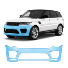 Антигравийная защитная бронепленка по лекалам для Land Rover Range Rover Sport L494 facelift 2018-2022 - передний бампер