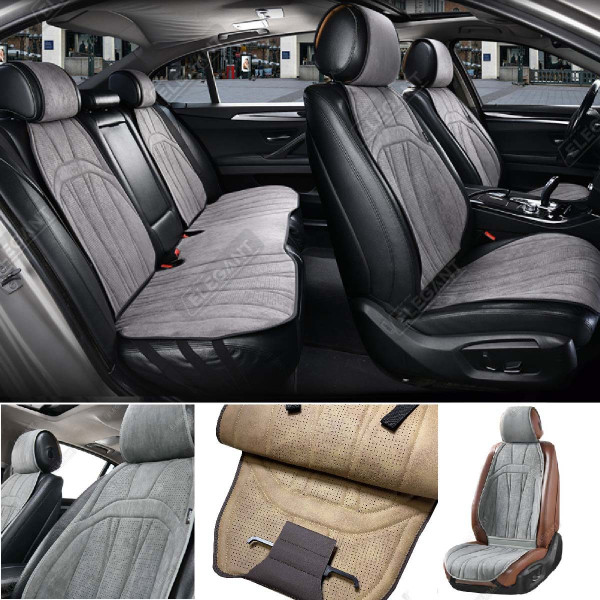 Накидки для передніх сидінь Алькантара Elegant ANCONA Grey Передні 2 шт (700 803)