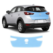 Антигравийная защитная бронепленка по лекалам для Mazda CX-3 DK 2015-2021 - зона крышки багажника