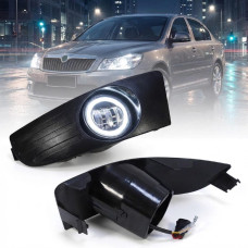 Протитуманні фари LED Skoda Octavia A5 45W W/Y (6000K 5000 Lum) GFW12W1860