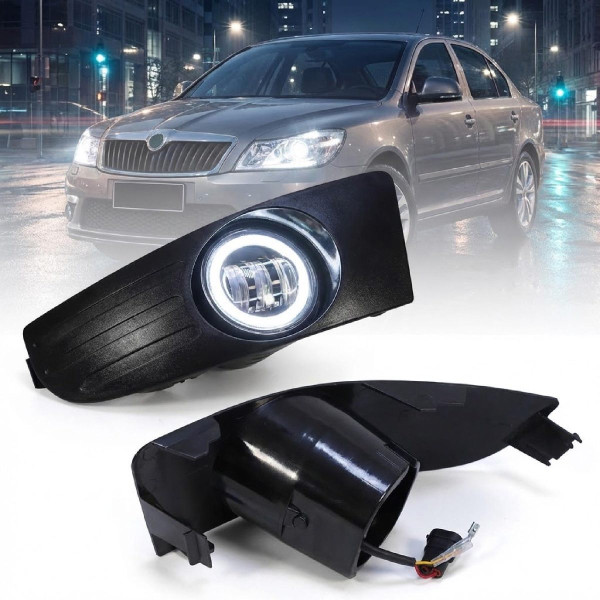 Протитуманні фари LED Skoda Octavia A5 45W W/Y (6000K 5000 Lum) GFW12W1860