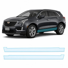 Антигравийная защитная бронепленка по лекалам для Cadillac XT5 I facelift 2020- нижняя зона кузова пороги