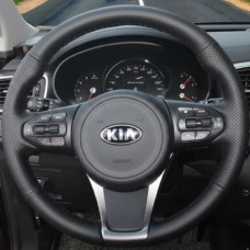 Чохол Обплетення Керма для Kia Sorento 2014-2018 Шкіра (Модельна Викрійка) №32