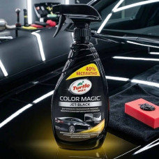 Черный полироль с воском Turtle Wax Jet Black Spray Pol Черный скрывает царапины усиливает цвет (53203/15182)