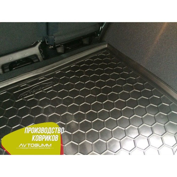 Автомобільний коврик в багажник Ford C-Max 2011- борт 2-3 см Резино - пластик Чорний (Avto-Gumm)