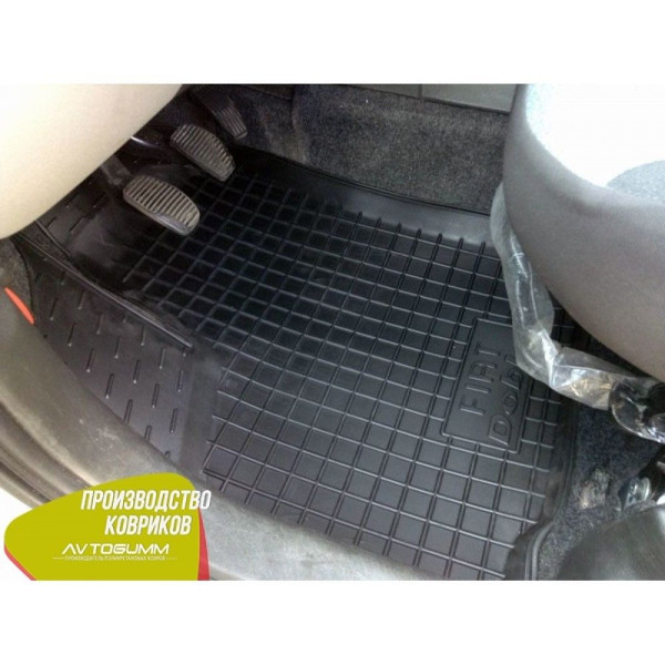 Автомобильные коврики в салон Fiat Doblo 2000-2010 борт 3-5 см Черные (Avto-Gumm)