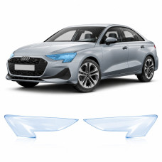 Антигравійна захисна бронеплівка за лекалами для Audi A3 8Y facelift 2024- оптика (фари та ПТФ)