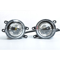Протитуманні LED Фари круглі косий кут/лінза з ДХО D-100мм/10W/6500K-COB 2 шт