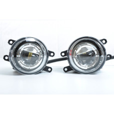 Протитуманні LED Фари круглі косий кут/лінза з ДХО D-100мм/10W/6500K-COB 2 шт