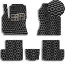 Коврики в салон EVA для Toyota RAV 4 CA20W 2000-2005 с подпятником Черные 5 шт