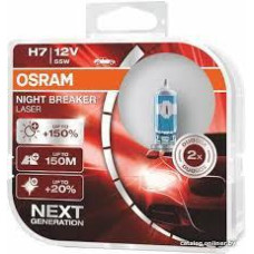 Автолампа галогенна Osram Night Breaker Laser +150% 12V H7 55W 2 шт (64210 NL-BOX)