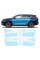 Антигравийная защитная бронепленка по лекалам для BYD Tang III 2023- зоны дверей и стойки окон