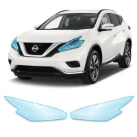 Антигравийная защитная бронепленка по лекалам для Nissan Murano Z52 2015-2019 - оптика (фары и ПТФ)