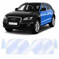Антигравійна захисна бронеплівка за лекалами для Audi Q5 8R 2008-2017 - зони дверей і стійки вікон