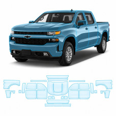 Антигравійна захисна бронеплівка за лекалами для Chevrolet Silverado IV 2019-2021 - повний кузов