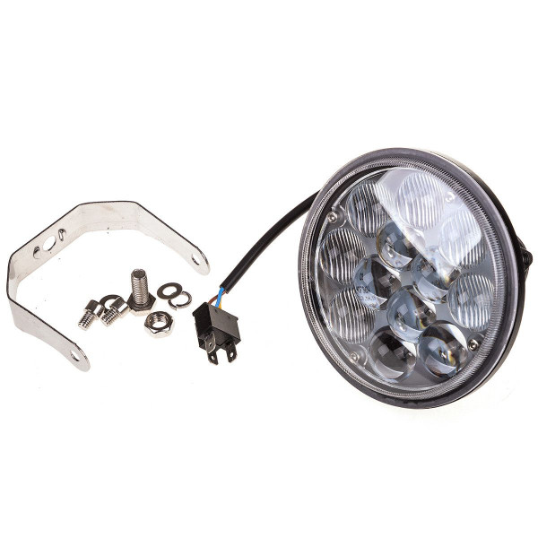 Додаткова LED фара Лідер 36W (3W*12) 10-30V Ø 141x85 mm Близький та Далекий (55 36W) 1 шт (2963)