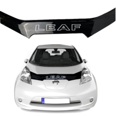 Дефлектор капота мухобійка Nissan Leaf 2010- Євро Кріплення Voron Glass