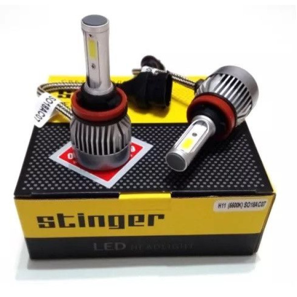LED лампы автомобильные Starlite Stinger COB H3 радиатор 3200Lm / 36W / 5500K / IP65 / 8-48V 2шт