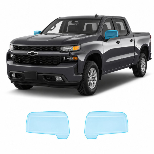 Антигравійна захисна бронеплівка за лекалами для Chevrolet Silverado IV 2019-2021 - дзеркала