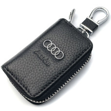 Автомобільна ключниця для ключів з логотипом Audi (Тіснена кожа)