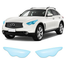 Антигравійна захисна бронеплівка за лекалами для Infiniti FX35/FX37/QX70 S51 facelift 2012-2017 - оптика (фари та ПТФ)