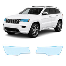 Антигравийная защитная бронепленка по лекалам для Jeep Grand Cherokee WK2 facelift 2014-2021 - оптика (фары и ПТФ)