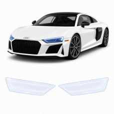 Антигравійна захисна бронеплівка за лекалами для Audi R8 4S 2015-2024 - оптика (фари та ПТФ)