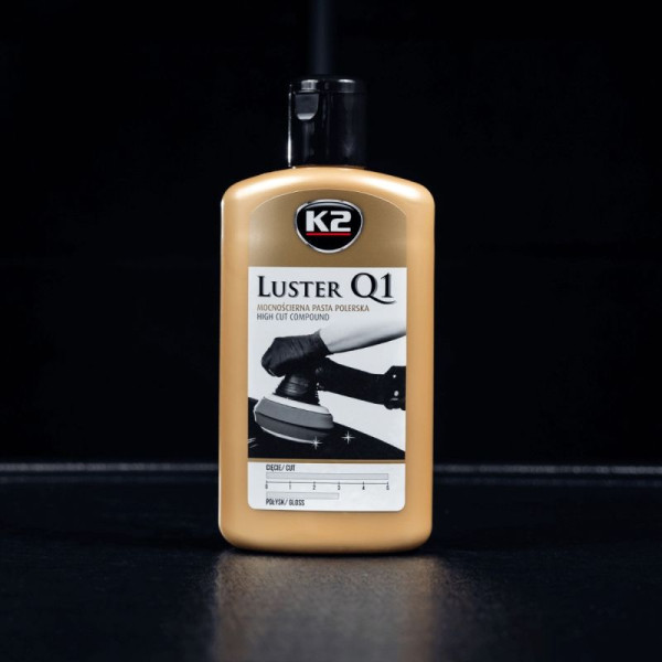 Поліроль кузова паста для полірування K2 Luster Q1 High Cut L1200N 250g Біла