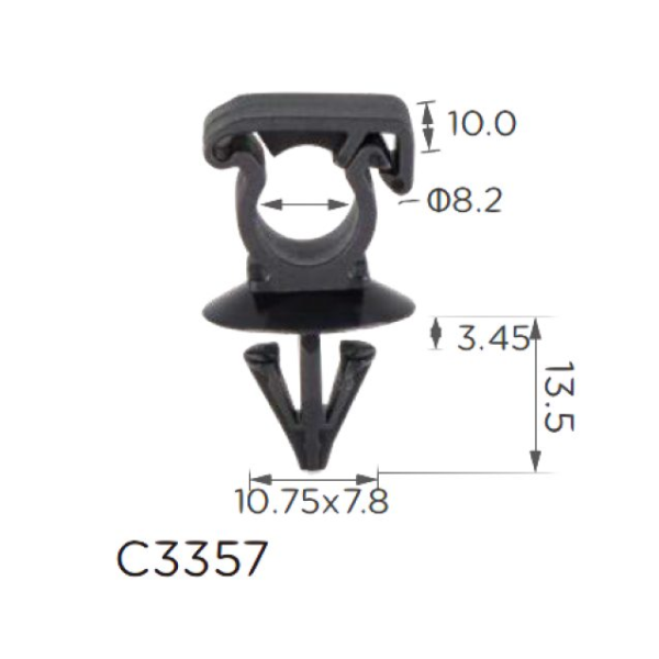 Кліпса проводки d8.1 (C3357)
