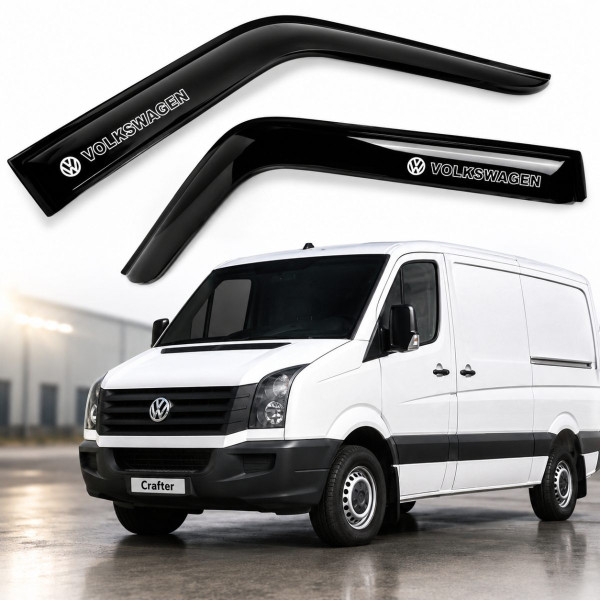 Дефлекторы окон ветровики для Volkswagen Crafter 2006-2016 Voron Glass