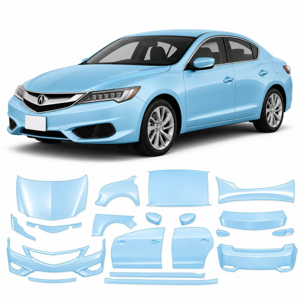 Антигравійна захисна бронеплівка за лекалами для Acura ILX I facelift 2016-2018 - повний кузов