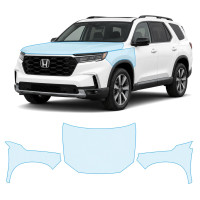 Антигравійна захисна бронеплівка за лекалами для Honda Pilot IV 2023- капот і передні крила