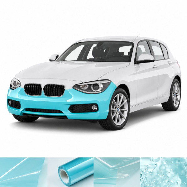 Антигравийная защитная бронепленка по лекалам для BMW 1 Series F20 2011-2015 - передний бампер