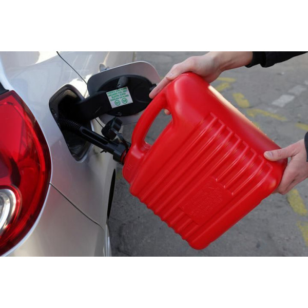 Канистра 20л Для Нефте Продуктов Плотная с лейкой Красная (Гост HDPE-02)