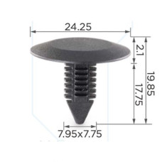 Кліпса для обшивки капота (OEM N989-022, N989022, 385661-S, 385661S, 6032363, N989022) (C0037)