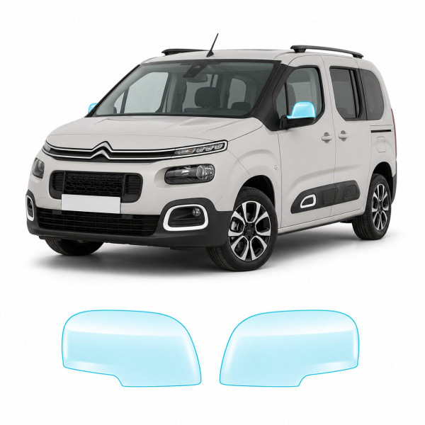 Антигравийная защитная бронепленка по лекалам для Citroen Berlingo III 2018- зеркала