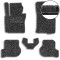 Ворсовые коврики для Skoda Octavia A5 2004-2013 с подпятником Черные 5 шт (Magnum)