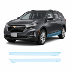 Антигравійна захисна бронеплівка за лекалами для Chevrolet Equinox IV 2021- нижня зона кузова пороги