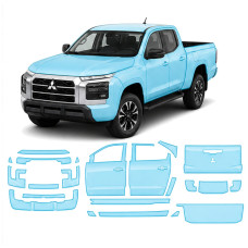 Антигравійна захисна бронеплівка за лекалами для Mitsubishi L200/Triton VI 2024- повний кузов