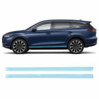 Антигравійна захисна бронеплівка за лекалами для BYD Tang III 2023- нижня зона кузова пороги