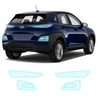 Антигравийная защитная бронепленка по лекалам для Hyundai Kona OS 2017-2020 - задние фонари стопы