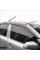 Дефлектори вікон вітровики Benke для Skoda Octavia A-5 Ліфтбек 2004-2014 Хром Молдинг Із Нержавіючої Сталі 3D